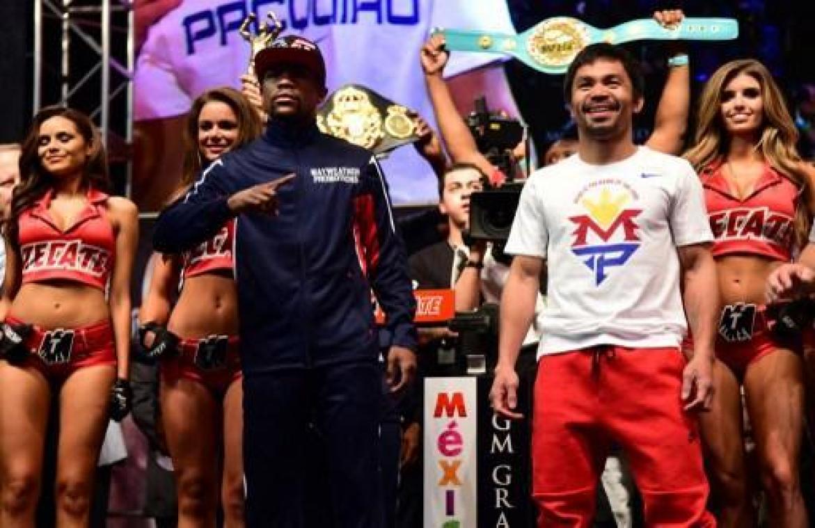 Mayweather kondigt gevecht met Pacquiao aan