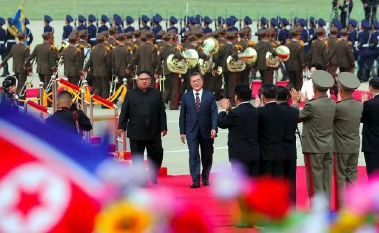 Korea-top begint met grote verwachtingen: Kim ontvangt Moon