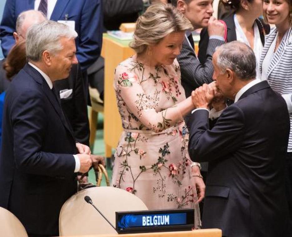 Koningin Mathilde vraagt aandacht voor re-integratie kindsoldaten