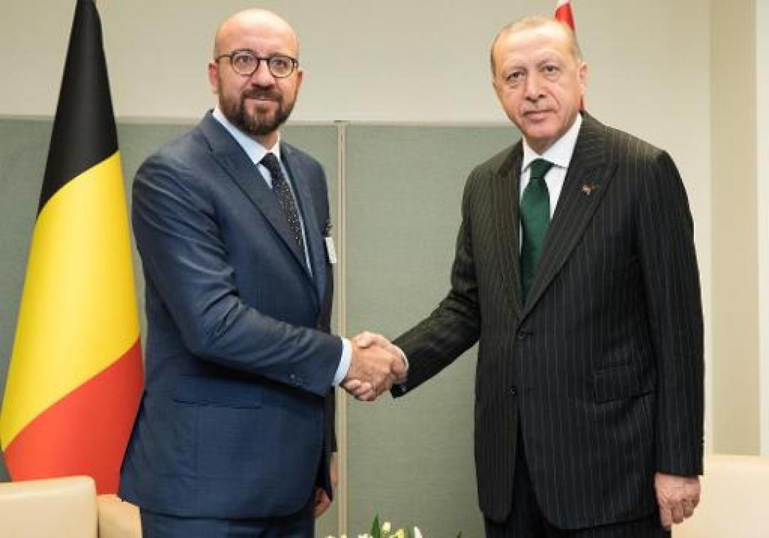 Algemene Vergadering VN - Premier Michel heeft "openhartig" gesprek met Turkse president Erdogan
