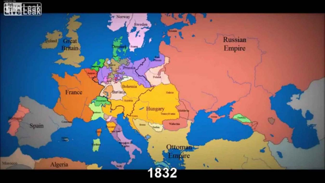 Kijk wat 1000 jaar doet met de Europese grenzen
