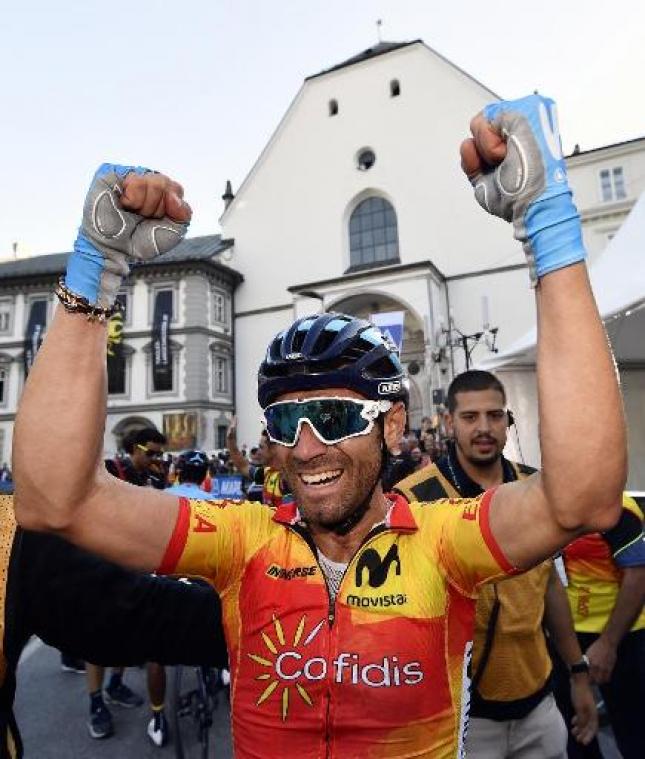 WK wielrennen - Wereldkampioen Valverde: "Ik had geen foutenmarge meer"