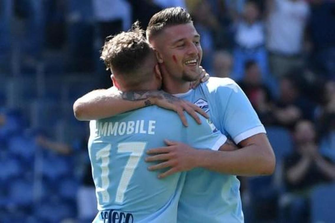 Lazio Roma houdt sterspelers Immobile en Milinkovic-Savic (ex-Genk) langer aan boord
