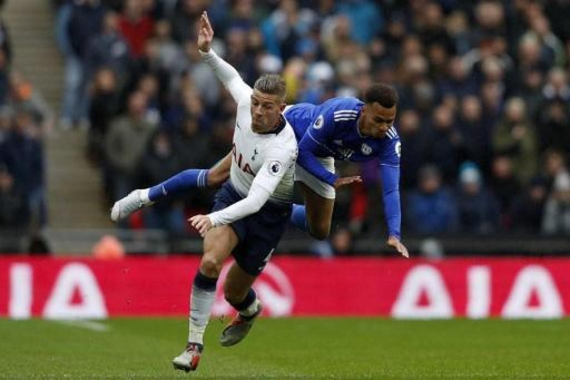 Alderweireld wint met Tottenham van Cardiff, Kabasele leidt afstraffing in bij Watford