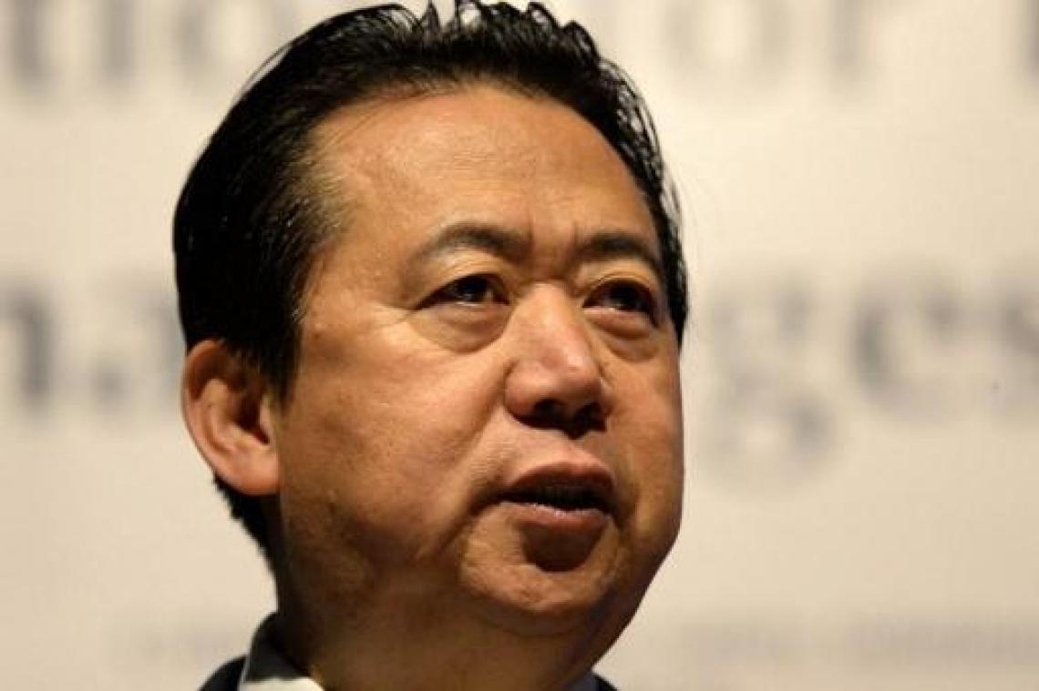 Vermiste Chinese Interpol-baas biedt ontslag aan