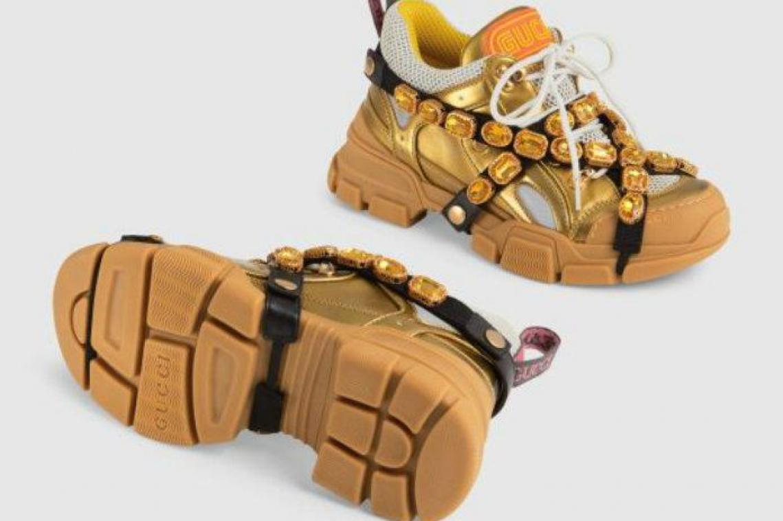 Gucci brengt schoenen uit met 'karamelsnoepjes'