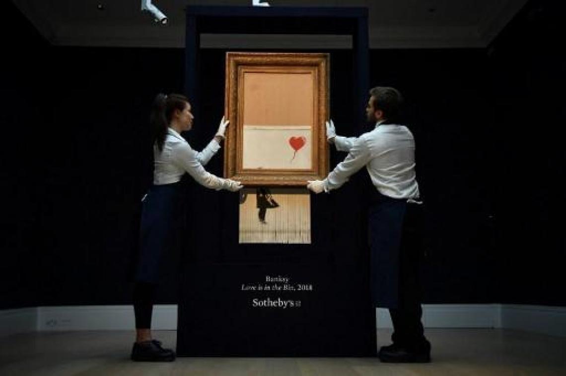 Koper hoest bedrag op voor versnipperde Banksy