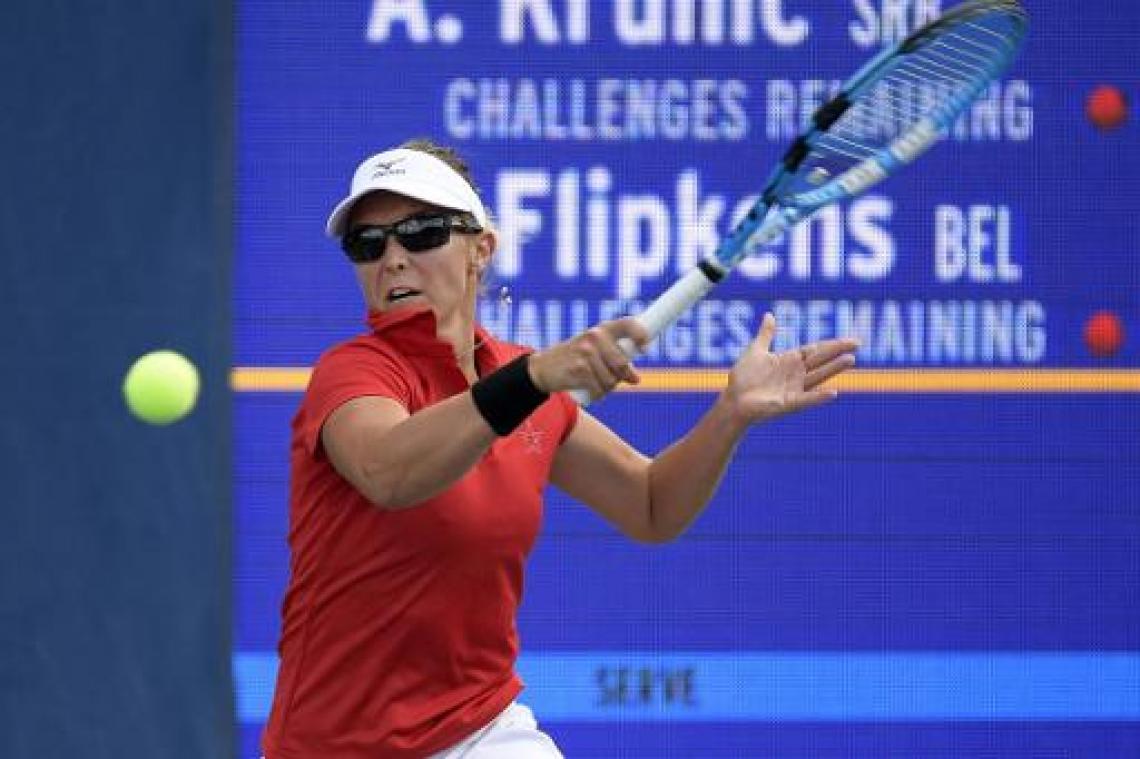 Kirsten Flipkens zorgt voor Belgisch onderonsje in halve finales dubbelspel