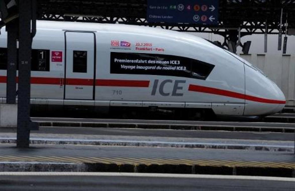 Vanaf april zevende ICE-hogesnelheidstrein per dag tussen België en Duitsland