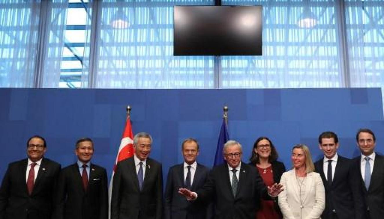 Vrijhandelsakkoord met Singapore bezegelt Europees-Aziatische top