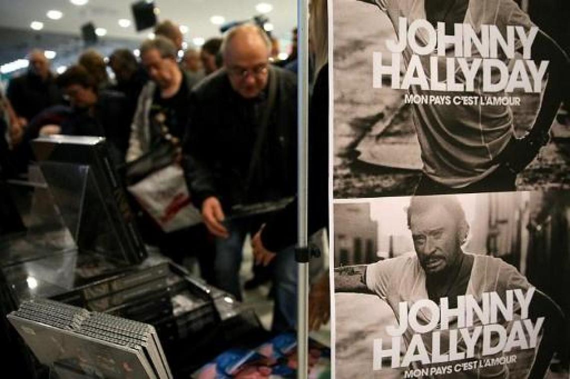 Postuum album Johnny Hallyday op eerste dag 300.000 keer over de toonbank