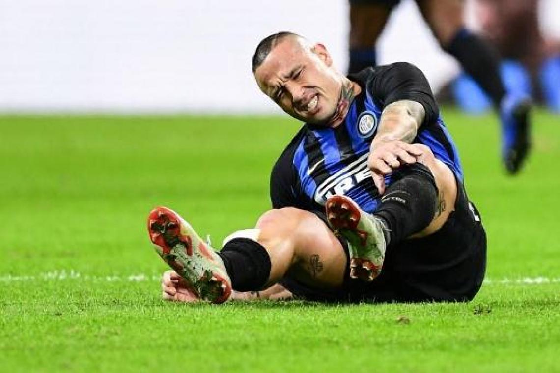 Inter: "Radja Nainggolan staat enkele weken aan de kant"