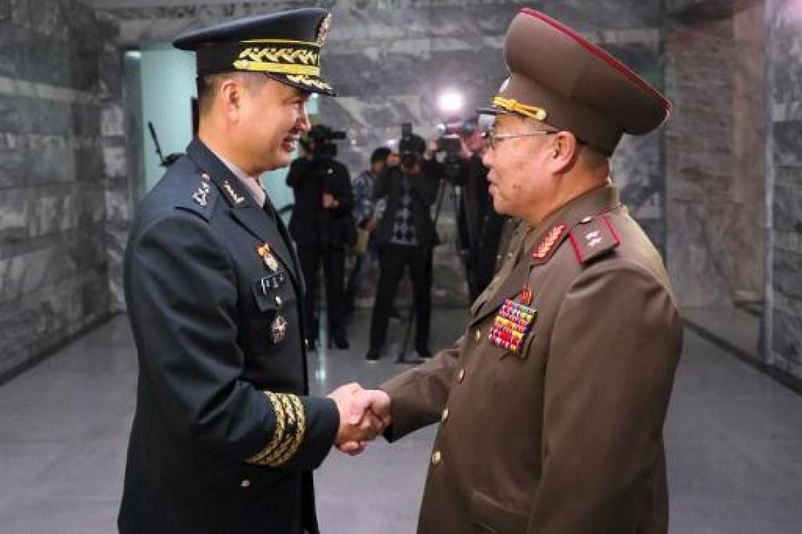 Korea's ontmantelen wachtposten
