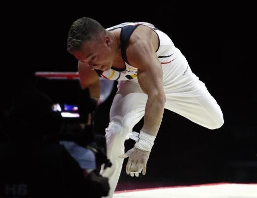 WK turnen - Belgische mannen eindigen als 19e, Goossens (ringen) eerste reserve