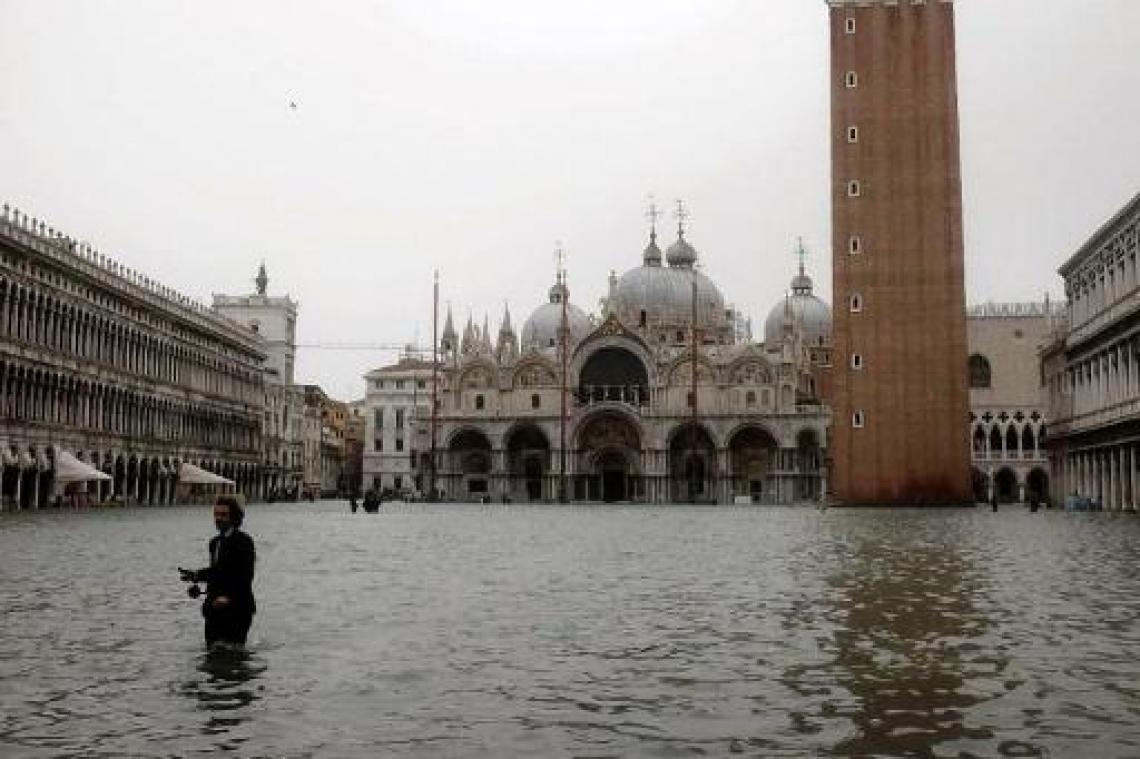 Basiliek van San Marco in Venetië onder water
