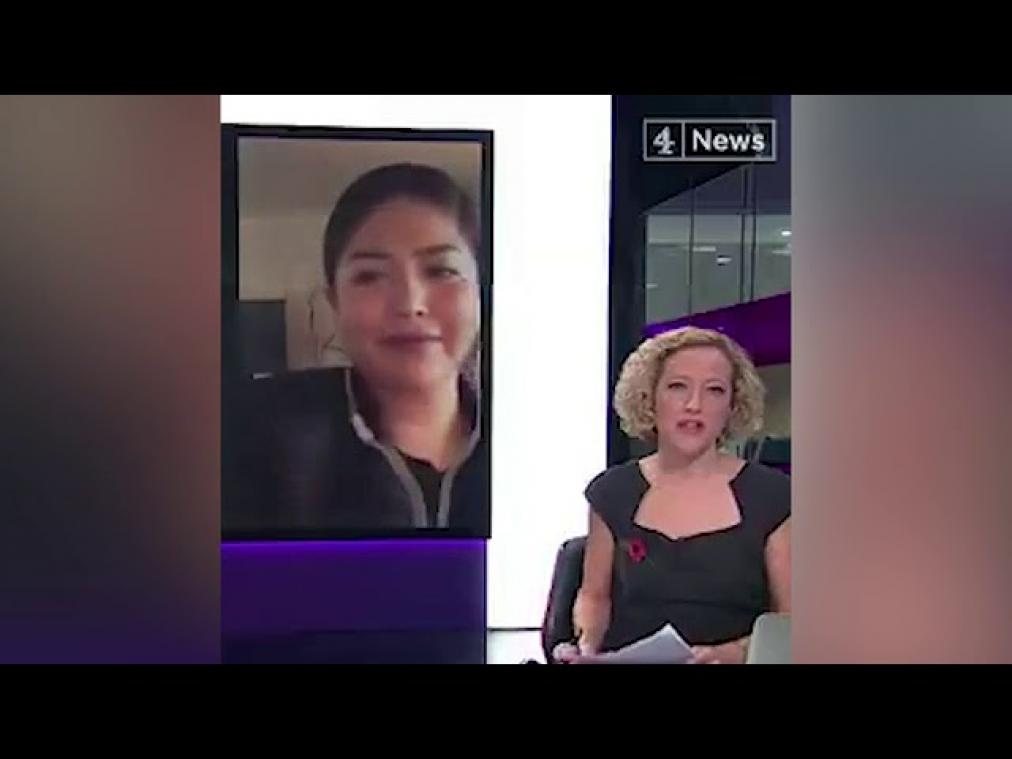 VIDEO. Kat onderbreekt live-interview