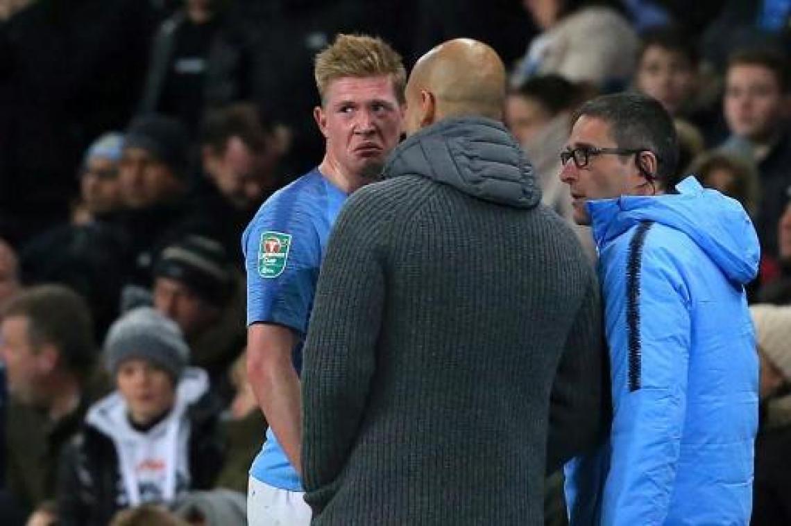 City moet Kevin De Bruyne met nieuwe knieblessure vijf à zes weken missen