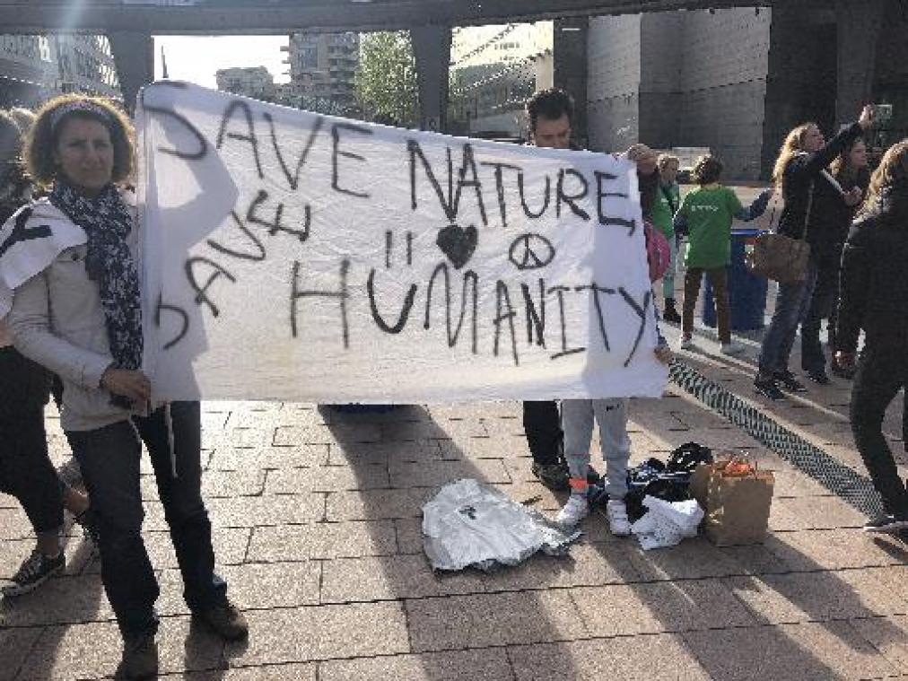 Laatste klimaatprotest aan Europees Parlement is klaar voor grote klimaatmars
