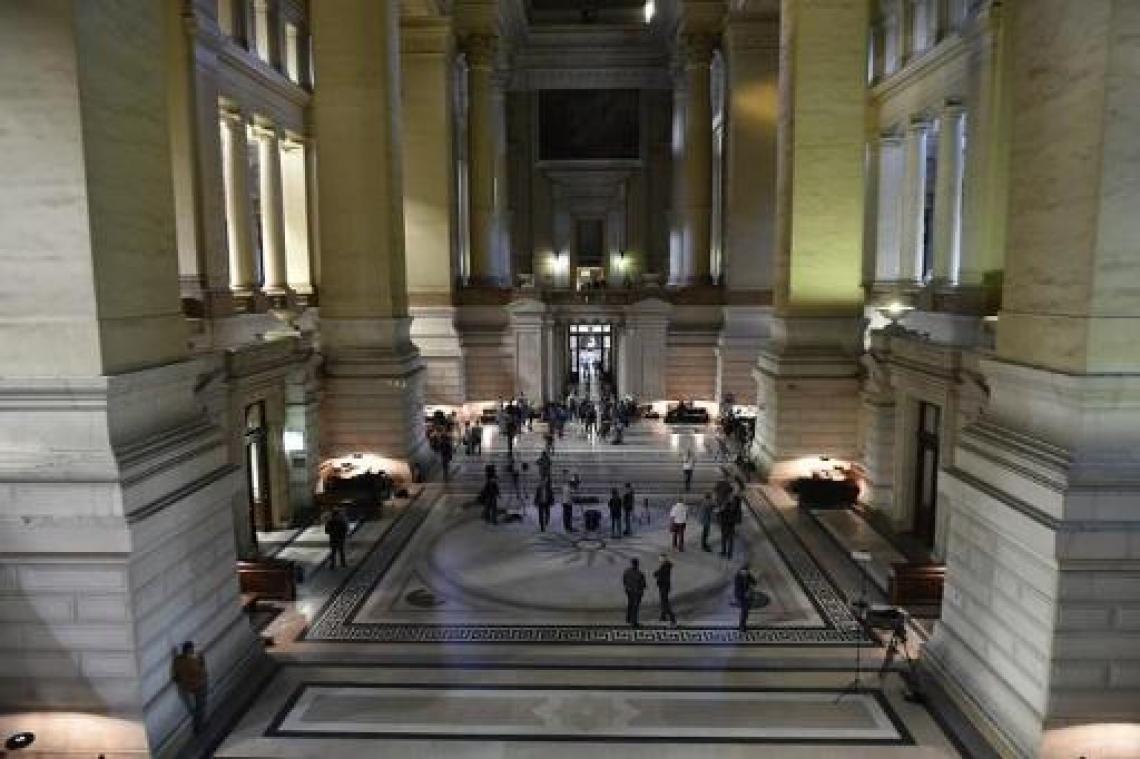 Ministers Jambon en Geens bezoeken nieuwe ingangen Brussels justitiepaleis