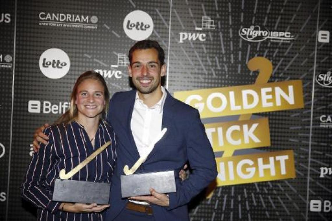 Gouden Sticks - Florent van Aubel en Alix Gerniers zijn beste hockeyers van seizoen 2017-2018