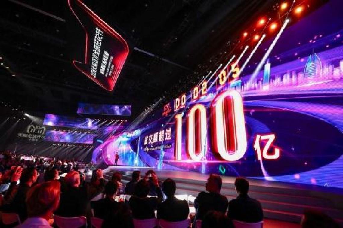 Chinezen spenderen in paar minuten miljarden op Singles Day