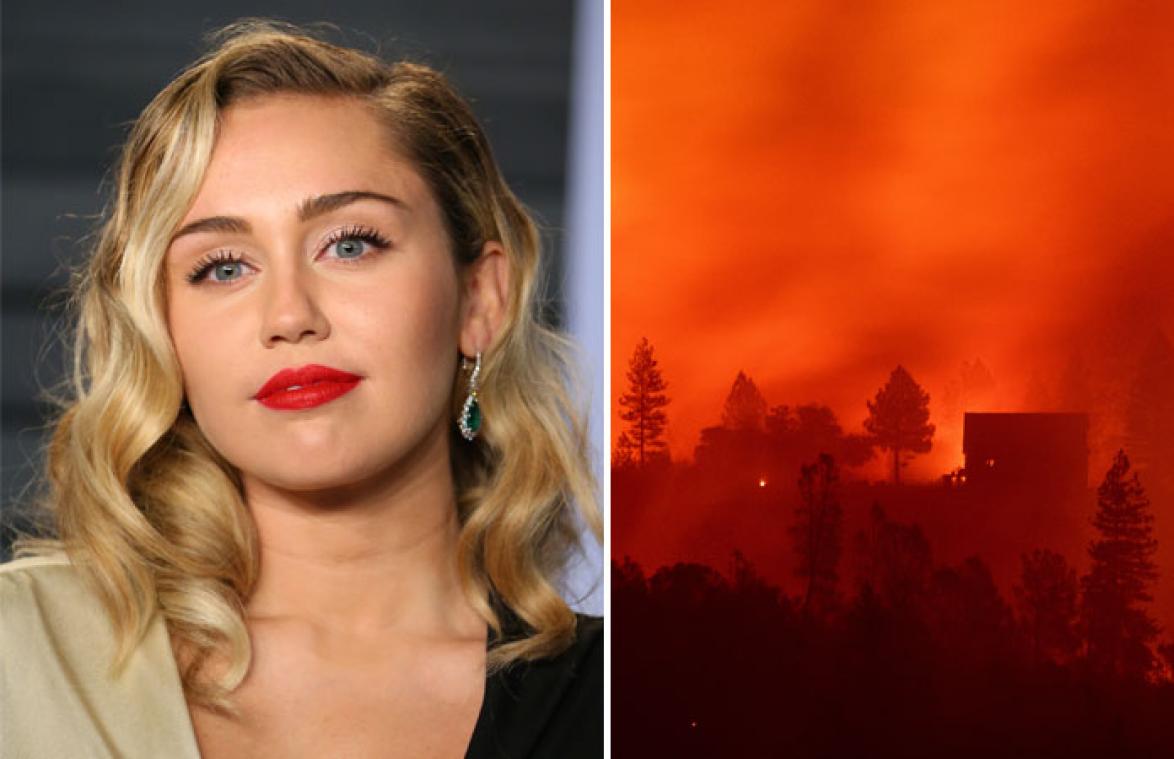 Huis van Miley Cyrus volledig afgebrand