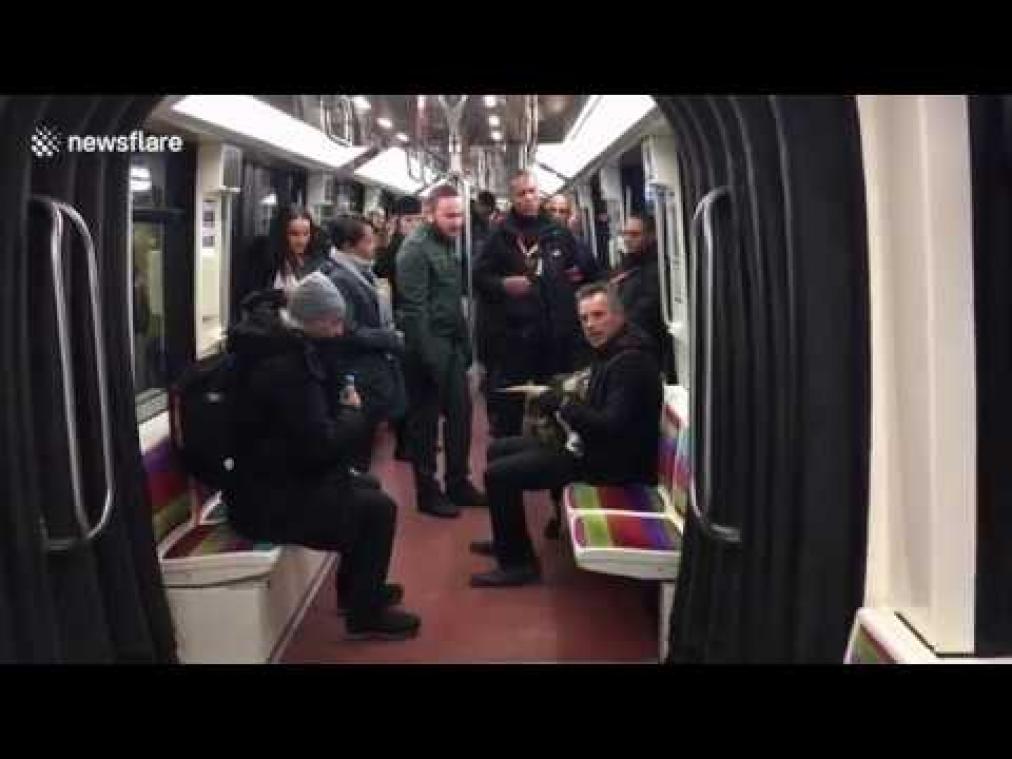 VIDEO. Man steelt geit en neemt daarna de metro