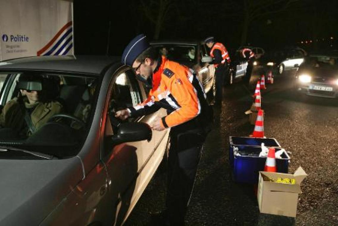 Elke dag 135 bestuurders onder invloed betrapt