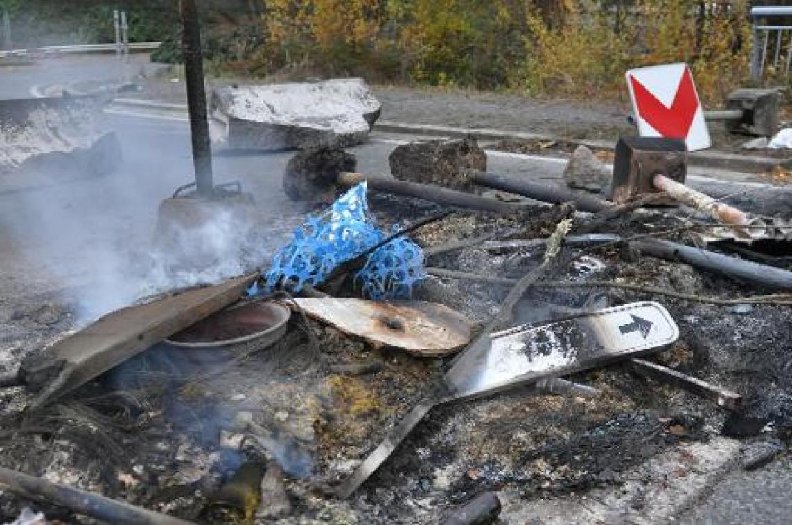 Wallonië dient klacht in tegen actievoerders voor schade aan wegeninfrastructuur