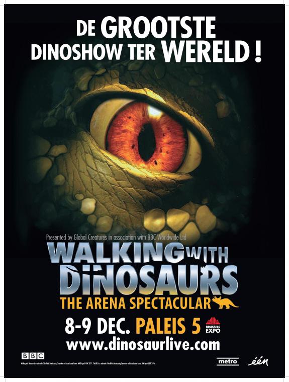 Win! een duo ticket voor Walking With Dinosaurs