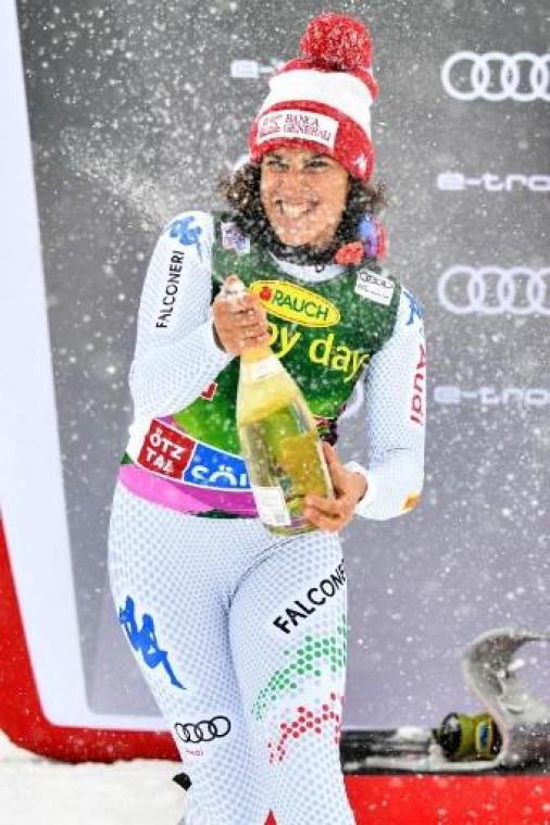 WB alpijnse ski (v) - Federica Brignone wint reuzenslalom Killington