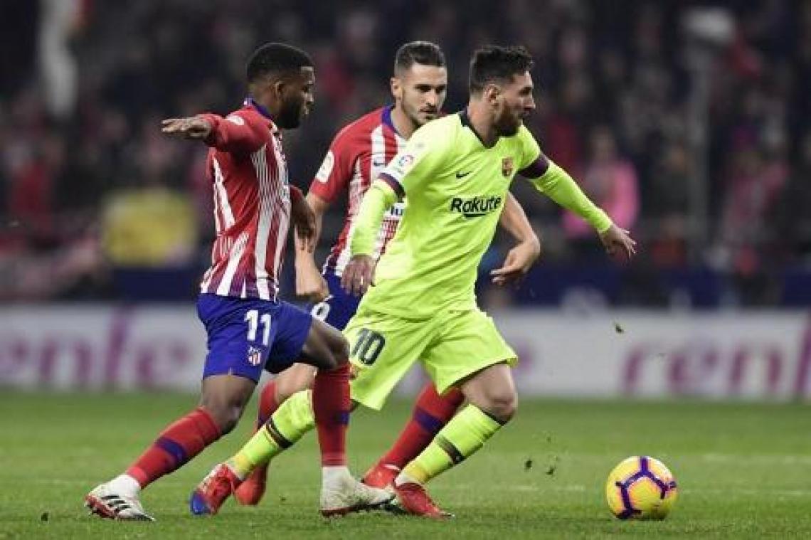 Primera Division - Barcelona vermijdt op de valreep nederlaag tegen Atletico