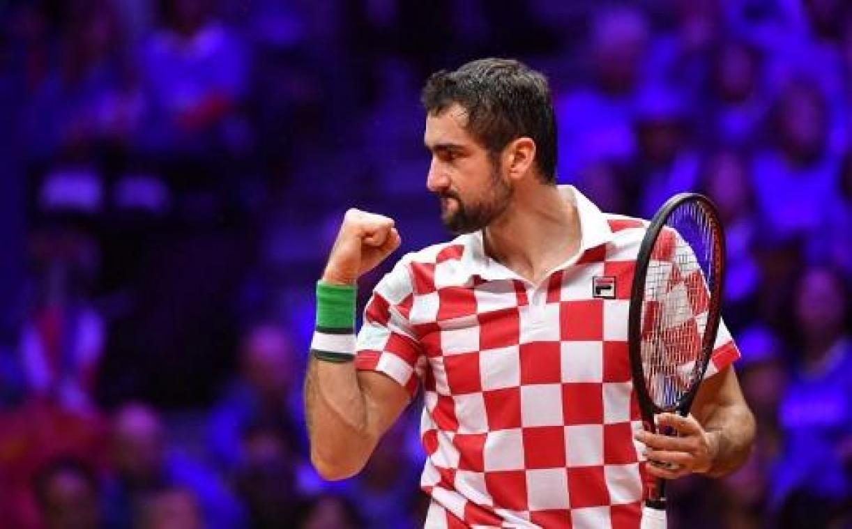 Cilic klopt Pouille en bezorgt Kroatië tweede eindzege