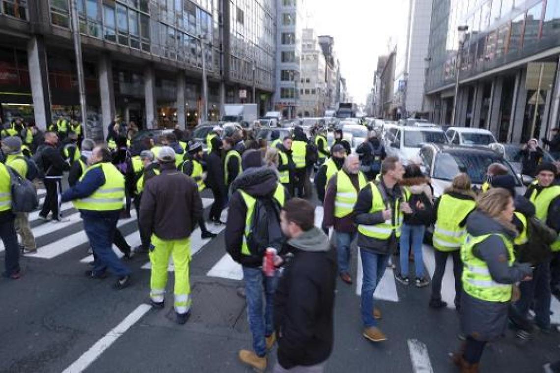 Brusselse tunnels afgesloten door protest gele hesjes