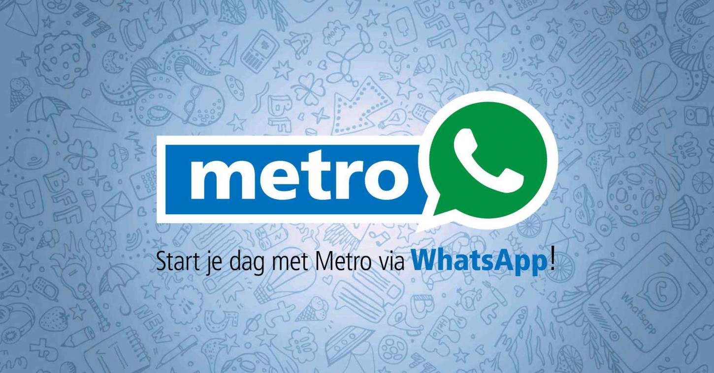 Ontvang nieuws van Metro via WhatsApp