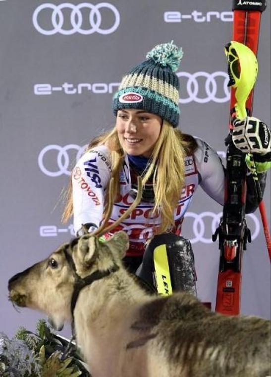 WB alpijnse ski (v) - Mikaela Shiffrin wint haar eerste super-G