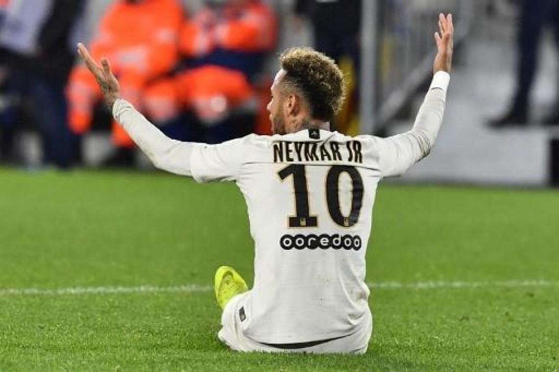 Ligue 1 - PSG lijdt eerst puntenverlies in Bordeaux, blessure voor Neymar