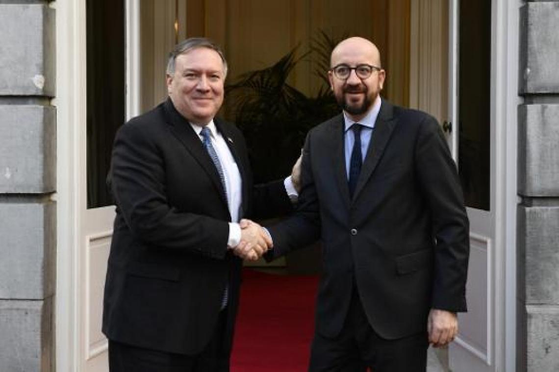 Premier Michel ontvangt Amerikaanse minister van Buitenlandse Zaken