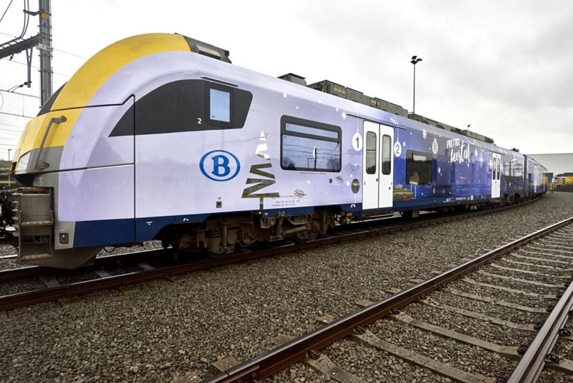 Kersttrein is blikvanger van eindejaarsacties NMBS