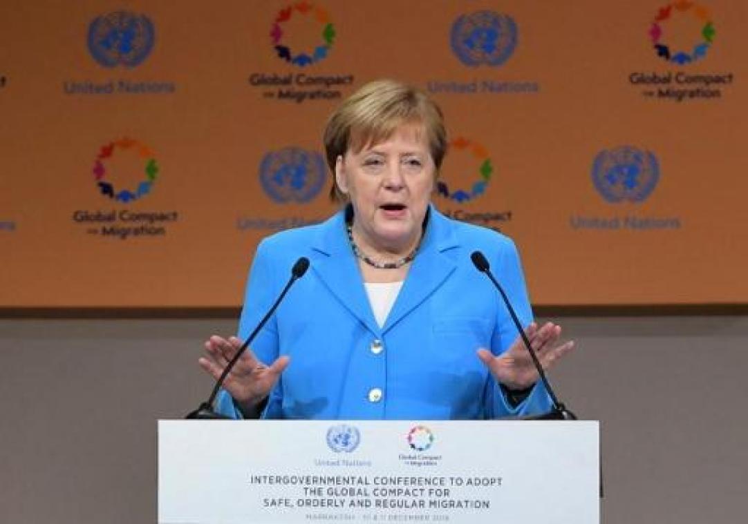 Merkel looft pact als "mijlpaal" in aanpakken van migratievraagstuk