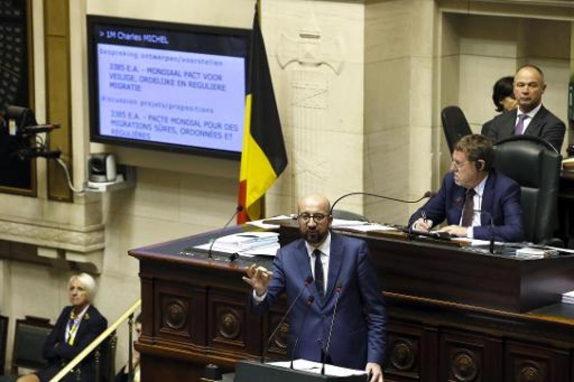 Kamer organiseert debat met premier Michel