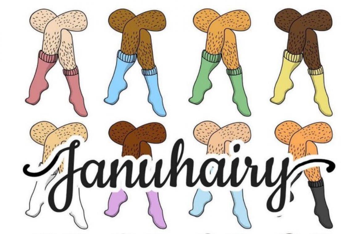 Laat je beenhaar de vrije loop tijdens 'Januhairy'