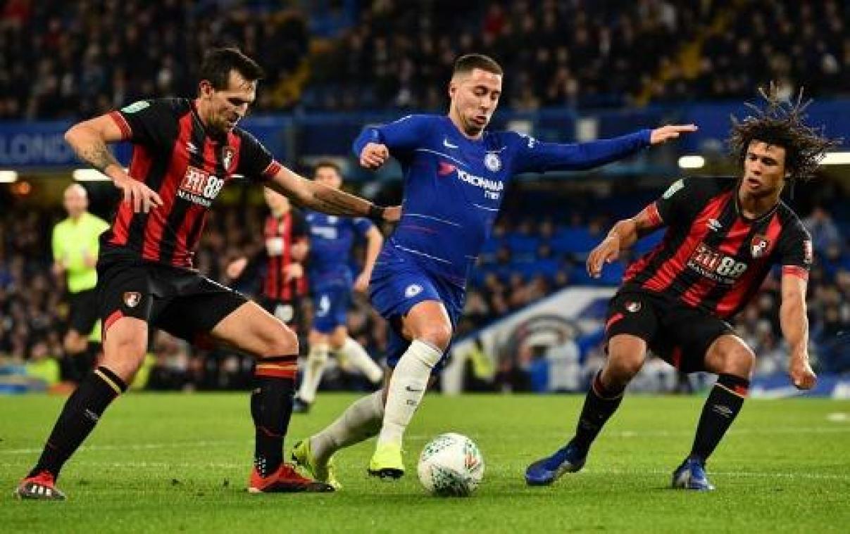 Belgen in het buitenland - Invaller Hazard loodst Chelsea naar halve finales League Cup, ook Tottenham stoot door