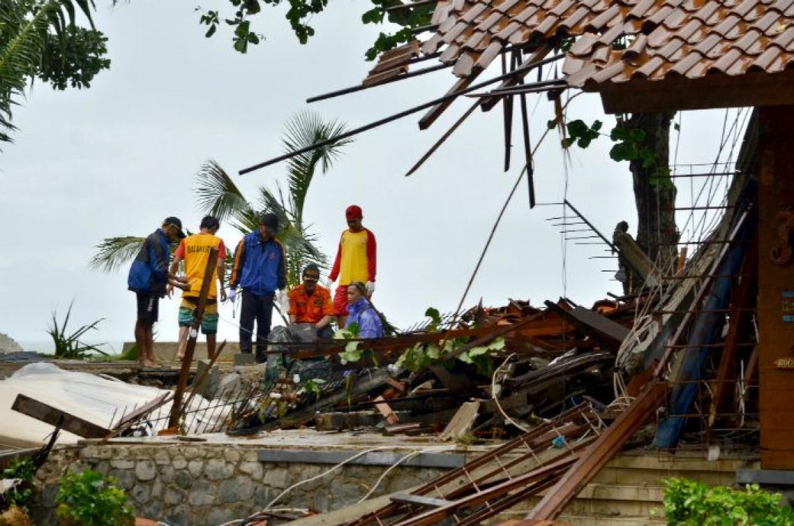 Tsunami Indonesië: Dodental loopt op tot 168