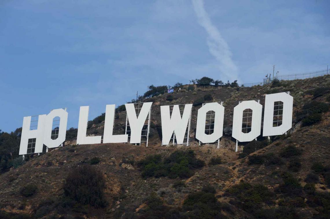 Schedel ontdekt nabij Hollywood-letters