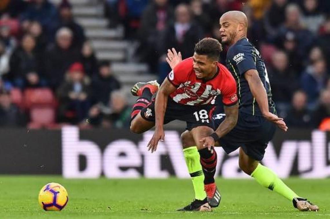 Manchester City, met Kompany maar zonder De Bruyne, knoopt in Southampton aan met zege