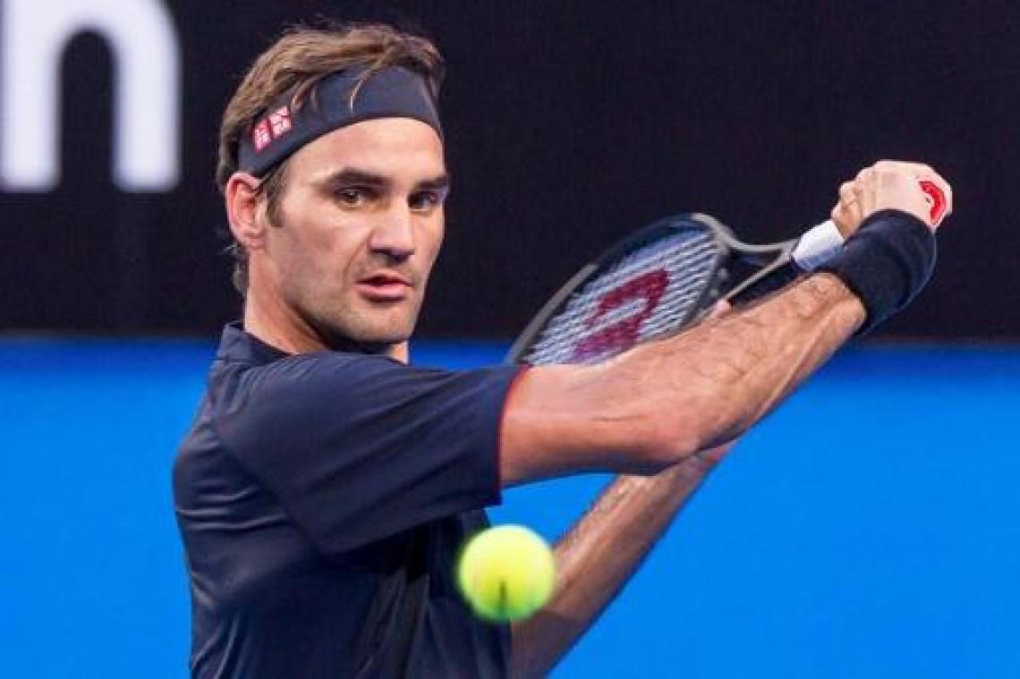 Federer is te sterk voor Frances Tiafoe in Hopman Cup