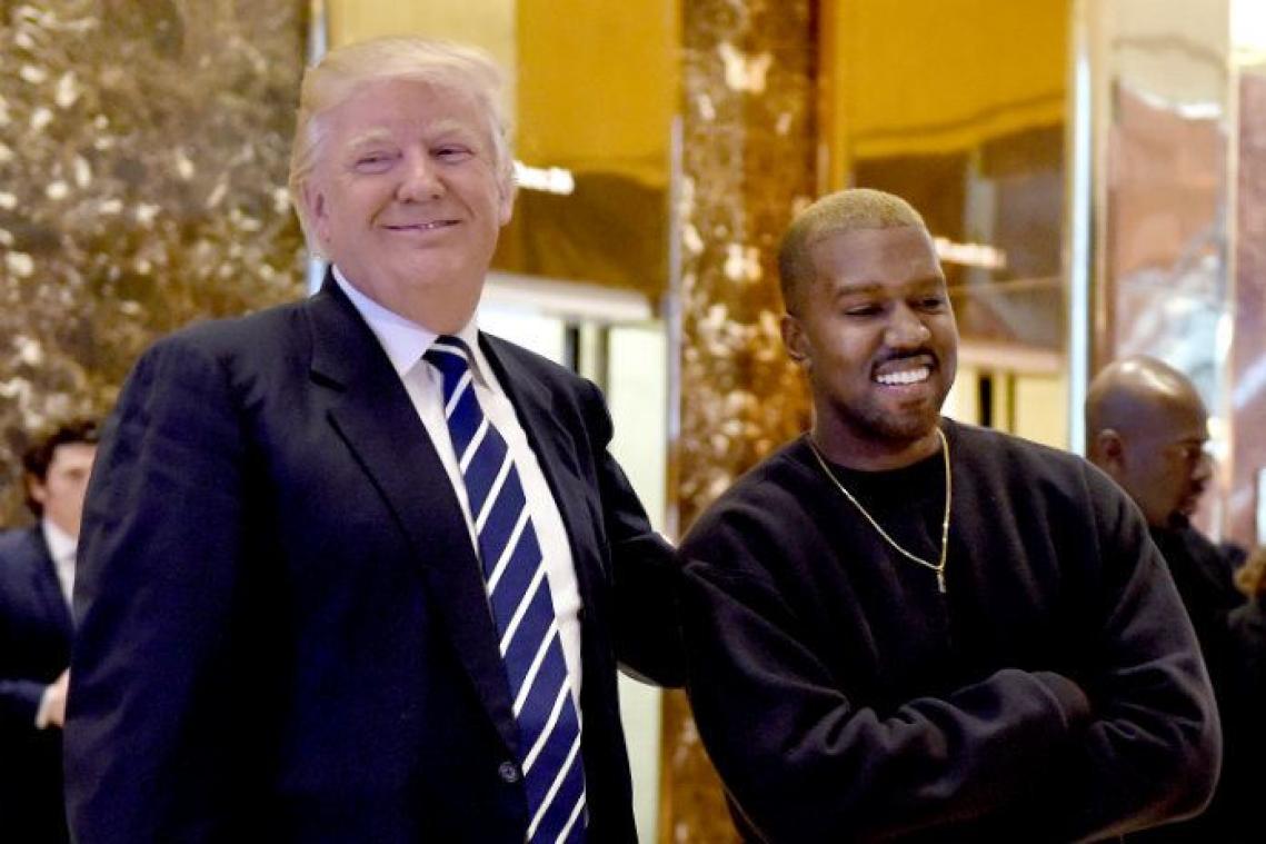 Kanye West blijft ook in 2019 achter Donald Trump staan