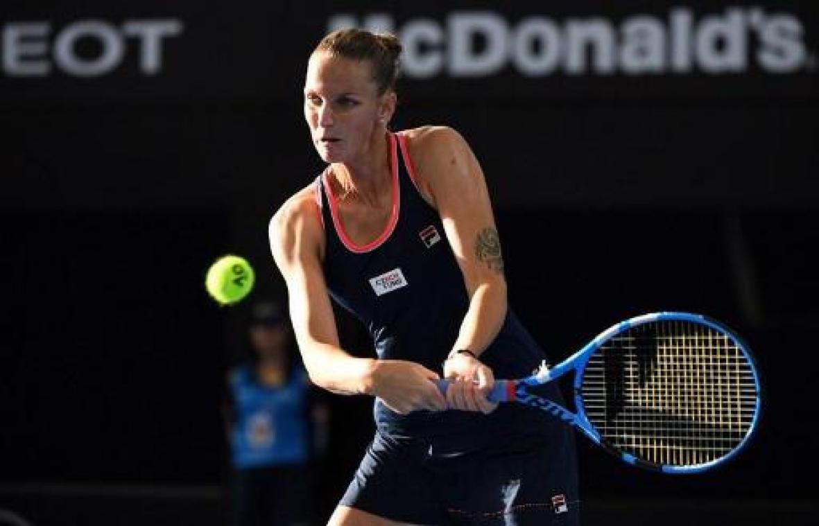 Karolina Pliskova steekt eindwinst op zak in Brisbane