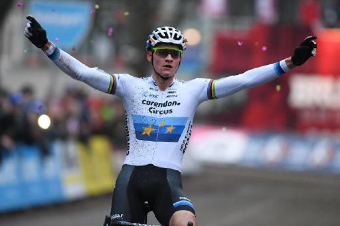 Mathieu van der Poel is ook in Brussel te sterk